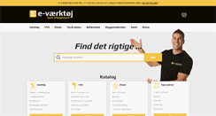 Desktop Screenshot of e-vaerktoej.dk