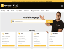 Tablet Screenshot of e-vaerktoej.dk